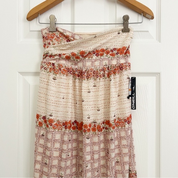 O'Neill Floral Strapless Maxi Dress - Picture 2 of 10